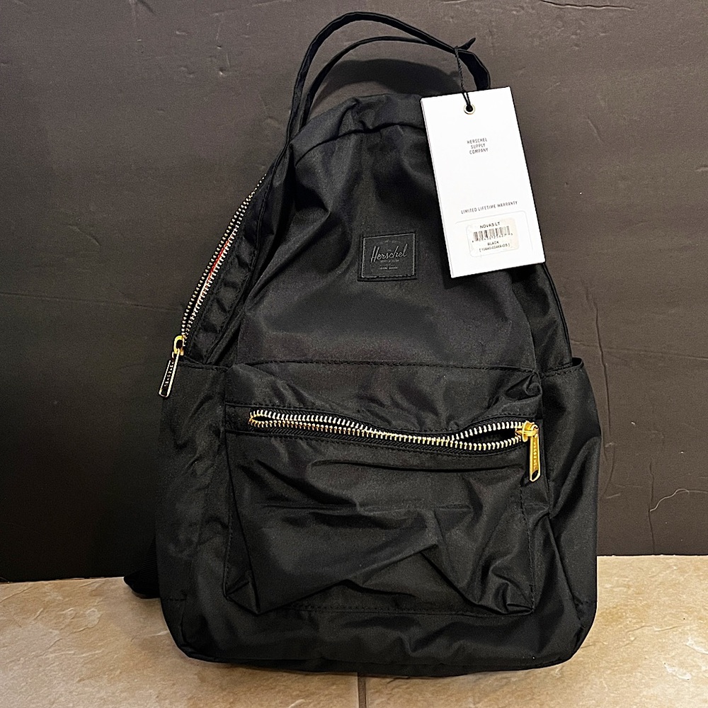 NWT Herschel Small Nova Light, Black Backpack
